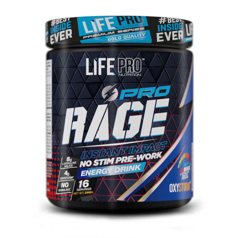 Life Pro Rage Pro 290g Caffeine Free