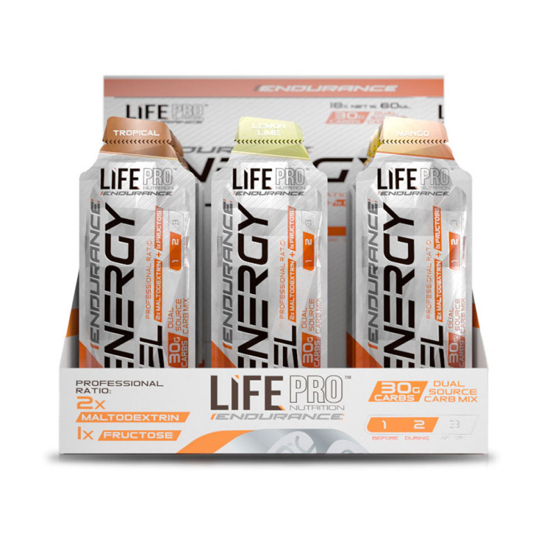 Life Pro Endurance Caffeine Energy Gel 18X60Ml