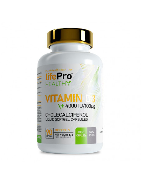 LIFE PRO D3 4000 UI WITH OLIVE OIL 90 SOFTGELS