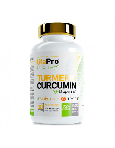 Life Pro Turmeric Curcumin +Bioperine 60 Vegancaps