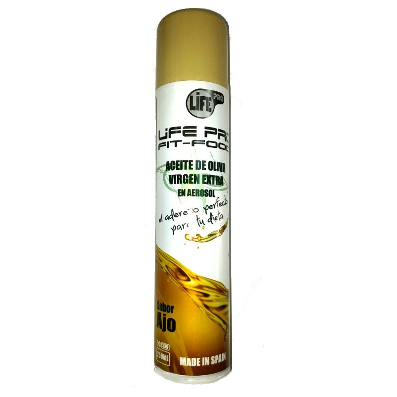 Life Pro Fit Food Aceite Spray Sabor Ajo 250 Ml.