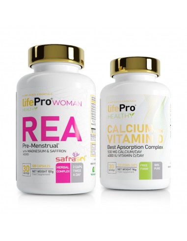 Pack Life Pro Rea 120 Vegancaps + Calcium + Vitamin D 120 Vegancaps