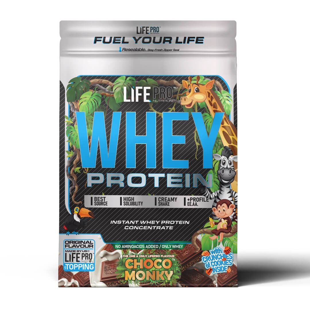 Life Pro WHEY CHOCO MONKY 2KG EDICIÓN BOLSA