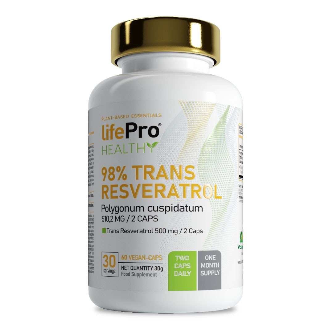 Gélules De Trans-Resvératrol 120mg - 120 Gélules, Antioxydant, Soutien Cérébral