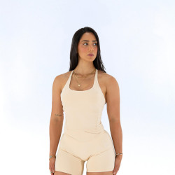 Women's high-support sports top | LIFE PRO TOP DUNE PEACH
