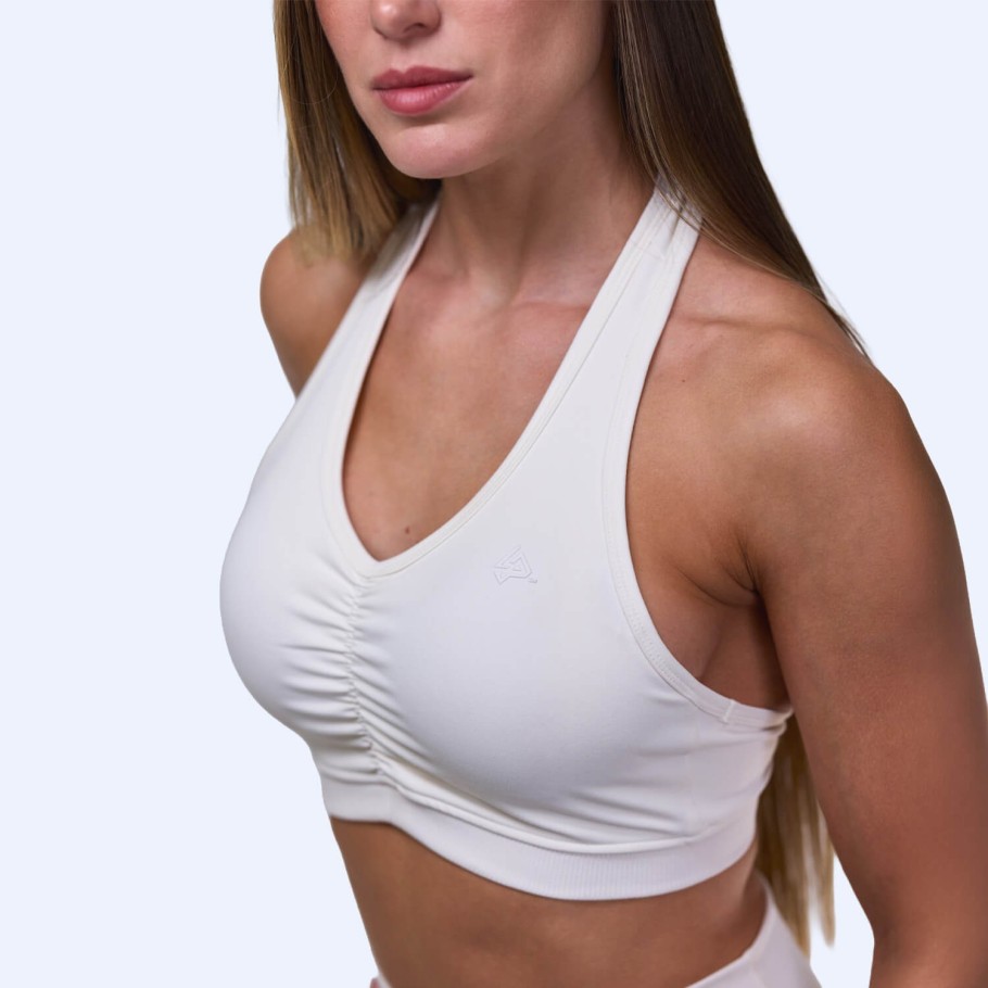 White Women's Sports Bra PureCore Whisper | Life Pro