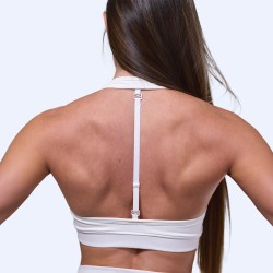 White Women's Sports Bra PureCore Whisper | Life Pro