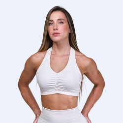 White Women's Sports Bra PureCore Whisper | Life Pro