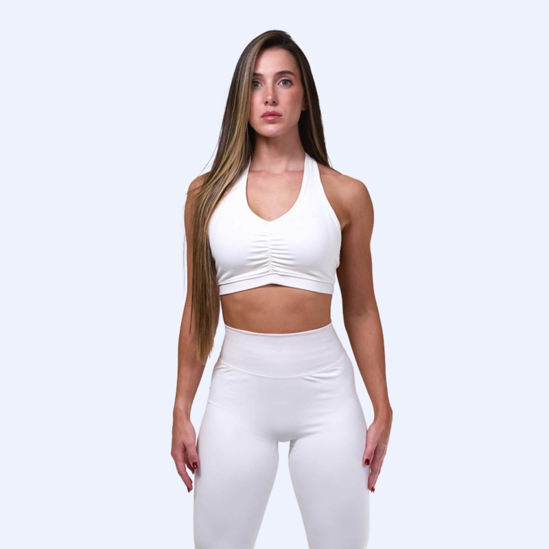 White Women's Sports Bra PureCore Whisper | Life Pro
