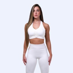 White Women's Sports Bra PureCore Whisper | Life Pro