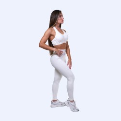 White Women's Sports Bra PureCore Whisper | Life Pro