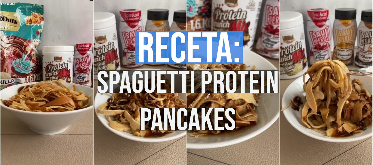 Receta de spaguetti protein pancakes
