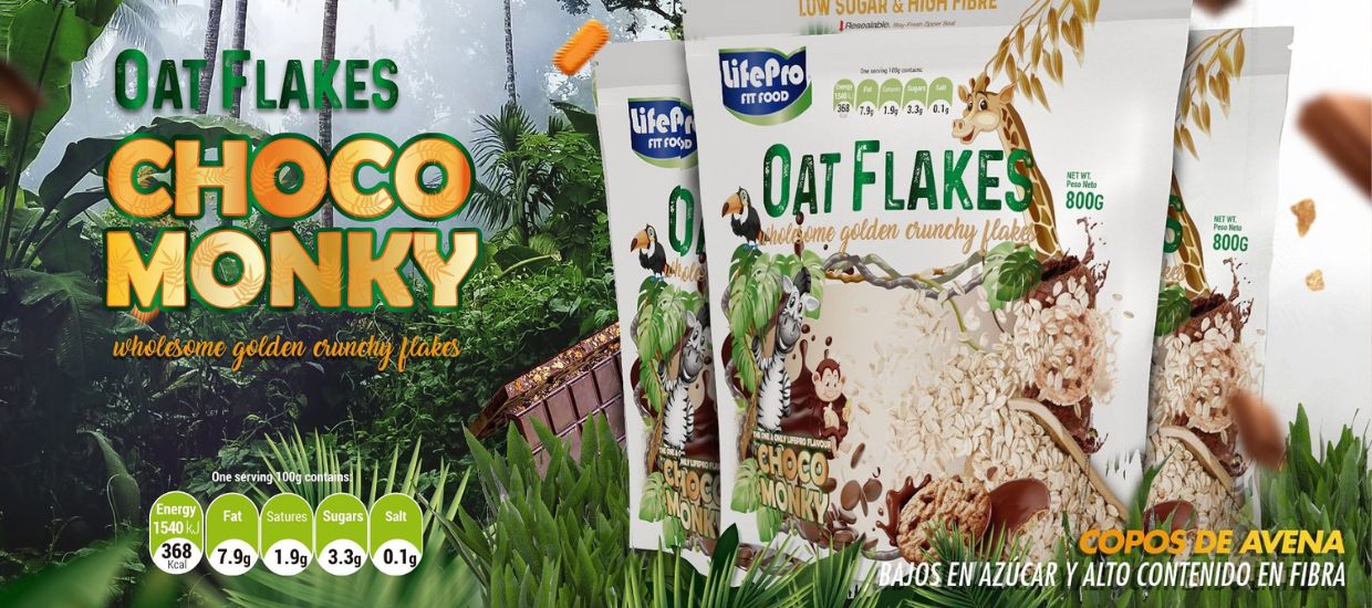 Choco Monky flavor oat flakes