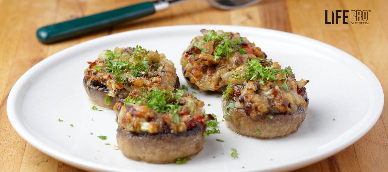 receta champiñones rellenos carne