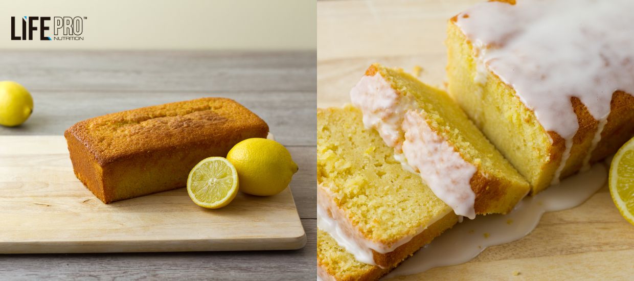 Bizcocho proteico limón