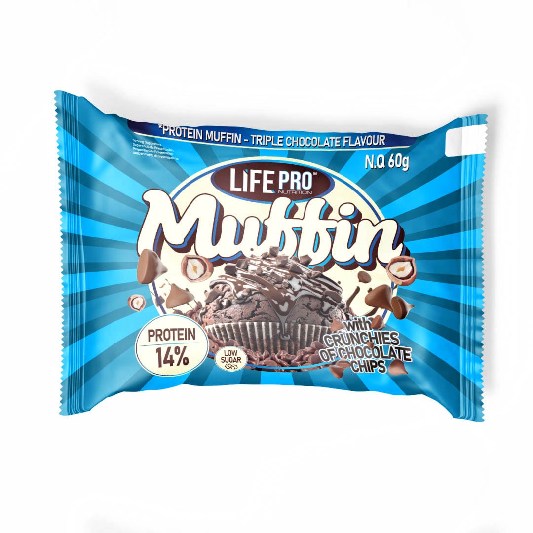 Mr. Yummy Protein Muffin Triple Chocolate 45g Mr. Yummy Protein Muffin Triple Chocolate 45g